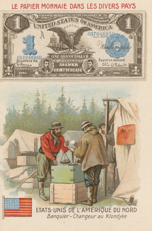 Banquero y cambista, Klondike, Alaska, EE.UU. de French School