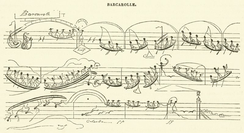 Barcarola (grabado) de French School