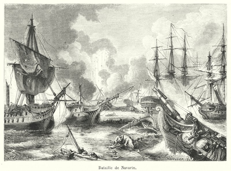 Batalla de Navarino de French School