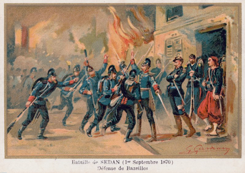 Batalla de Sedan, la defensa de Bazeilles de French School