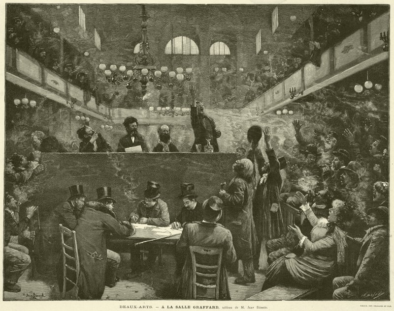 Bellas Artes, En la Sala Graffard, cuadro de M Jean Beraud de French School