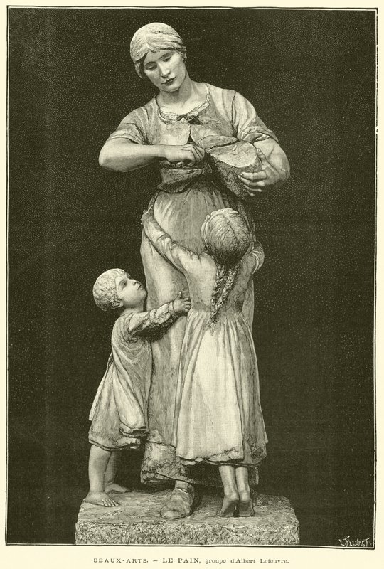 Bellas Artes, El Pan, grupo de Albert Lefeuvre de French School