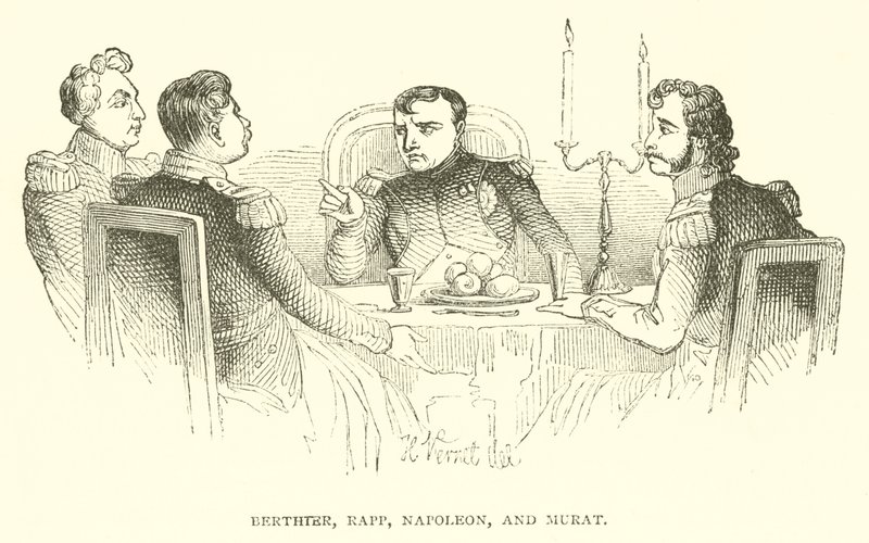 Berthter, Rapp, Napoleón y Murat de French School