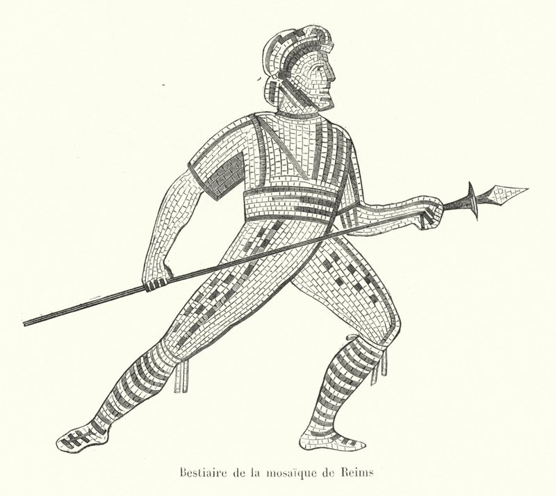Bestiario del Mosaico de Reims de French School