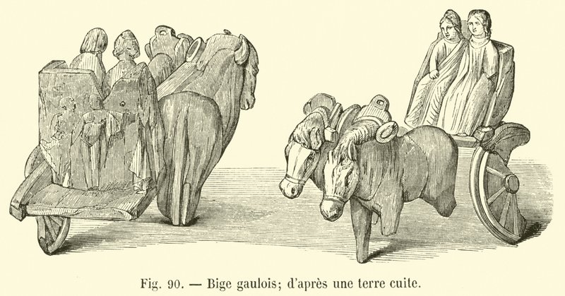 Biga gala; según una terracota de French School