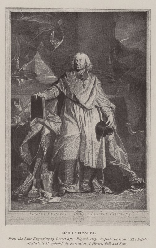 Obispo Bossuet (litografía) de French School