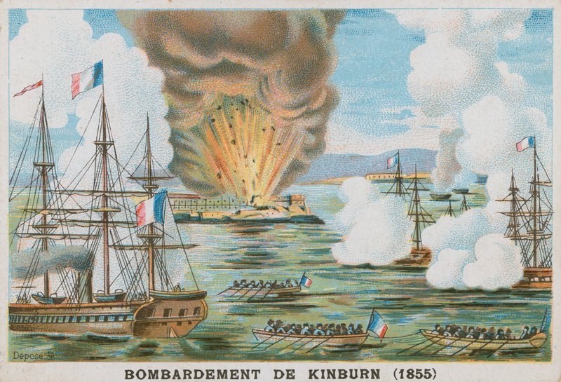 Bombardeo de Kinburn, 1855 de French School