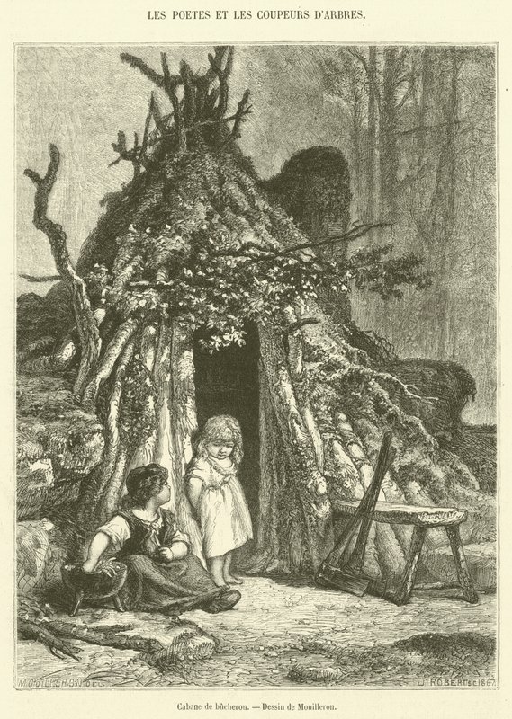 Cabaña de leñador de French School