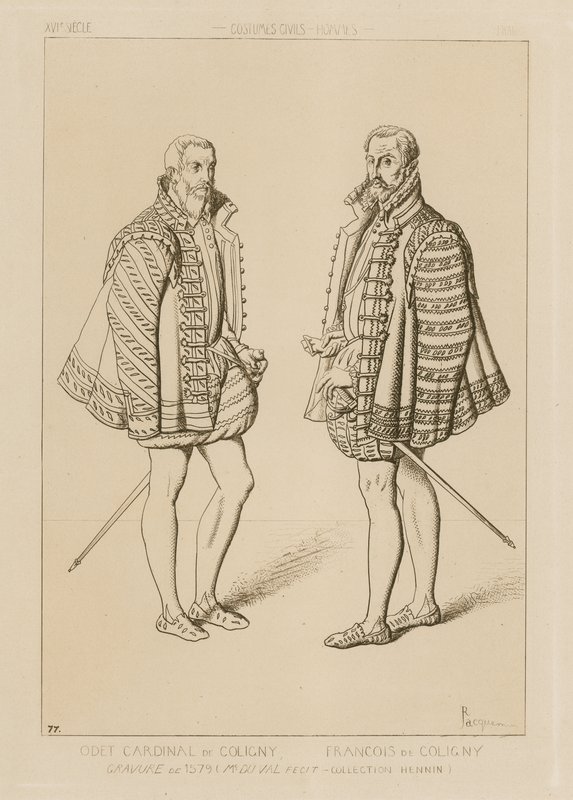 Cardenal Odet de Coligny (1517-1571) y François de Coligny (1557-1591) de French School