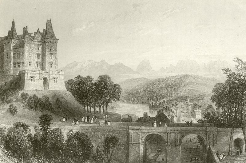 Castillo de Pau, lugar de nacimiento del rey Enrique IV de French School