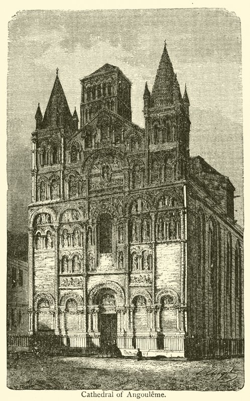 Catedral de Angulema (grabado) de French School