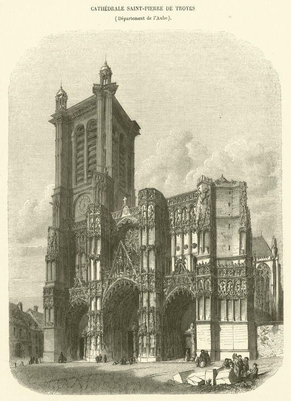 Catedral de San Pedro de Troyes, Departamento de Aube de French School