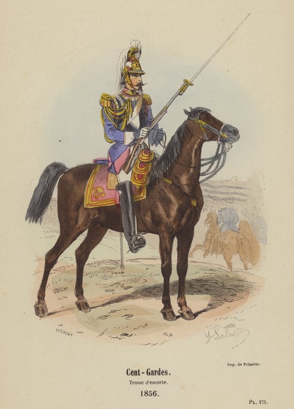 Cent-Gardes, uniforme de escolta de French School