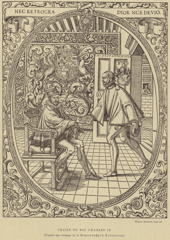 Silla del Rey Carlos IX de Francia, siglo XVI de French School