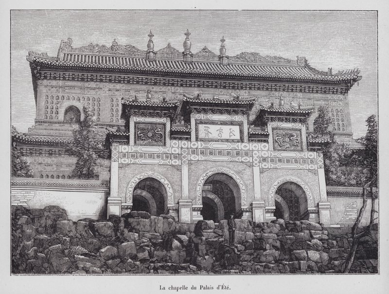 Capilla del Palacio de Verano, Pekín, China de French School