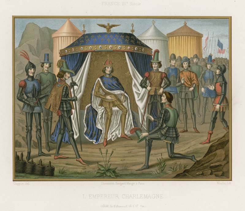 Carlomagno; Emperador del Sacro Imperio Romano de French School