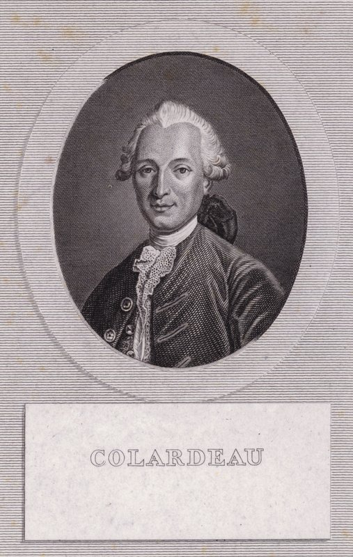 Charles-Pierre Colardeau, poeta francés (grabado) de French School