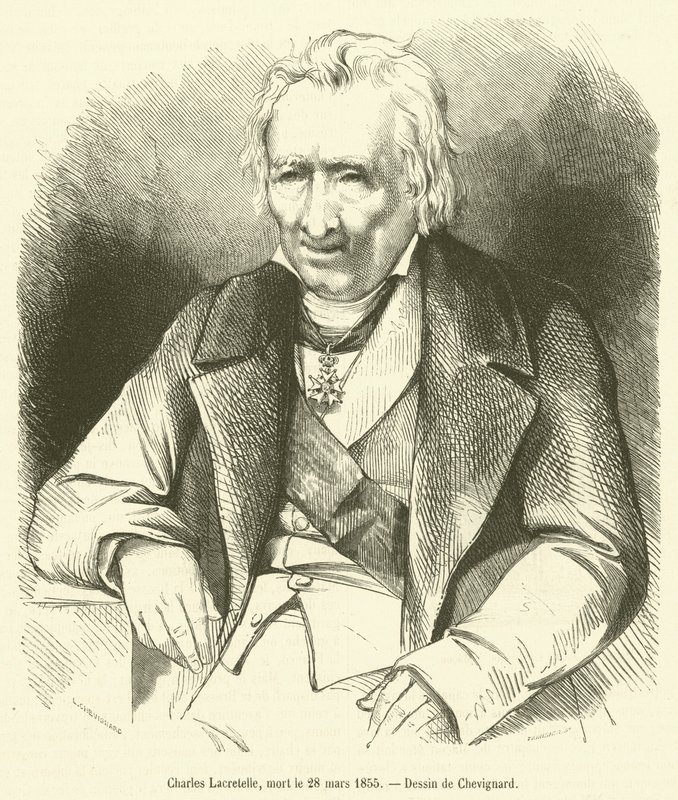 Charles Lacretelle, muerto el 28 de marzo de 1855 de French School