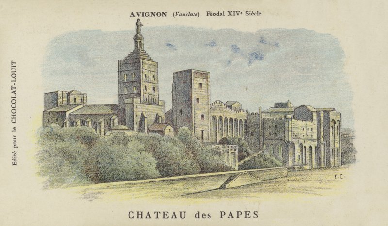 Castillo de los Papas, Aviñón, Vaucluse de French School