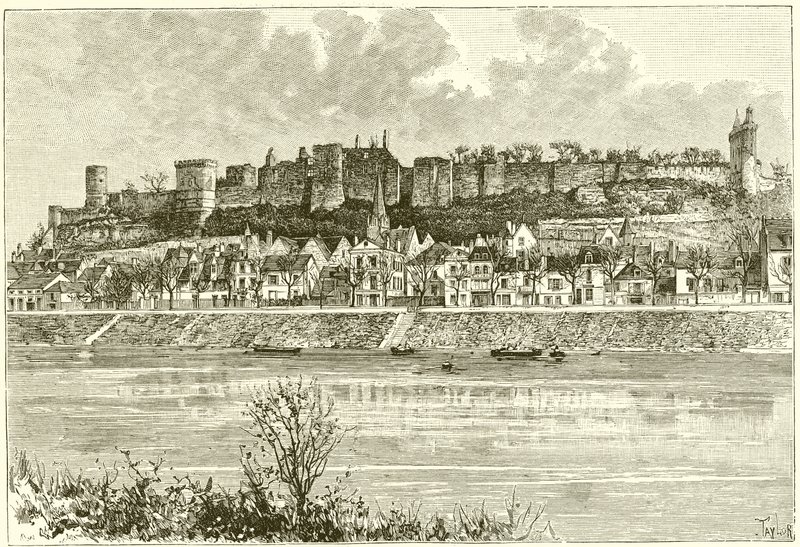 Castillo de Chinon de French School