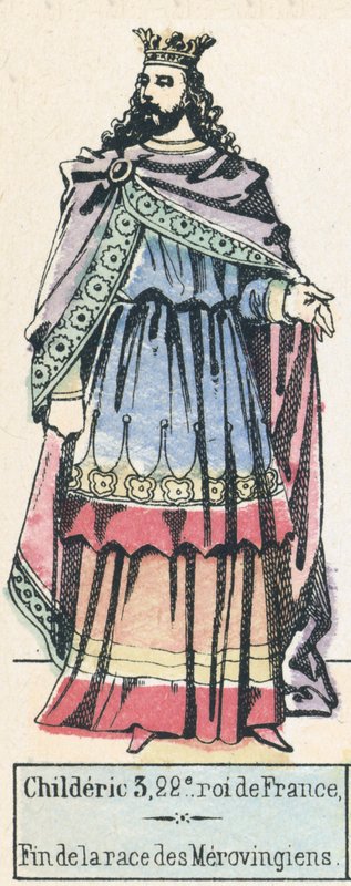 Childerico III, 22º rey de Francia, Fin de la dinastía Merovingia de French School
