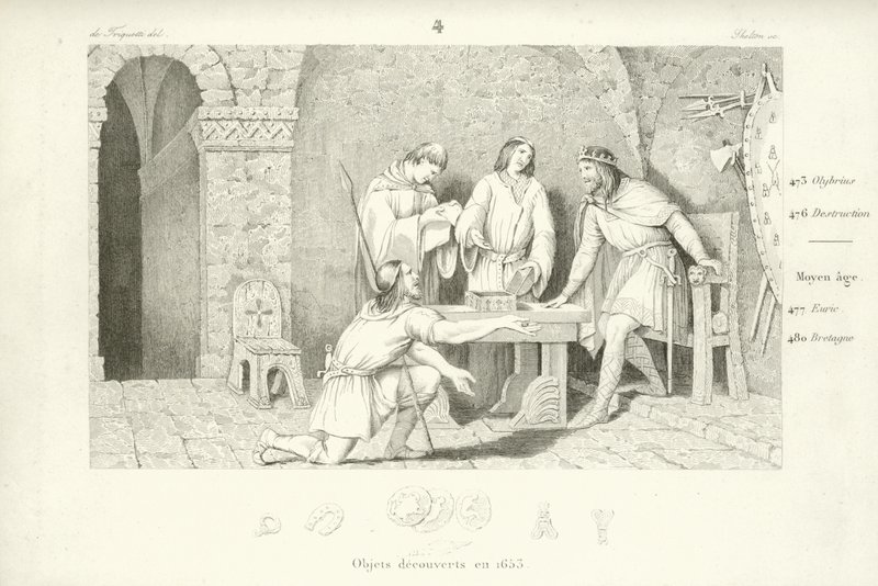 Clodoveo I, Rey Merovingio de los Francos de French School