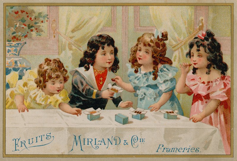 Niños comiendo dulces de French School