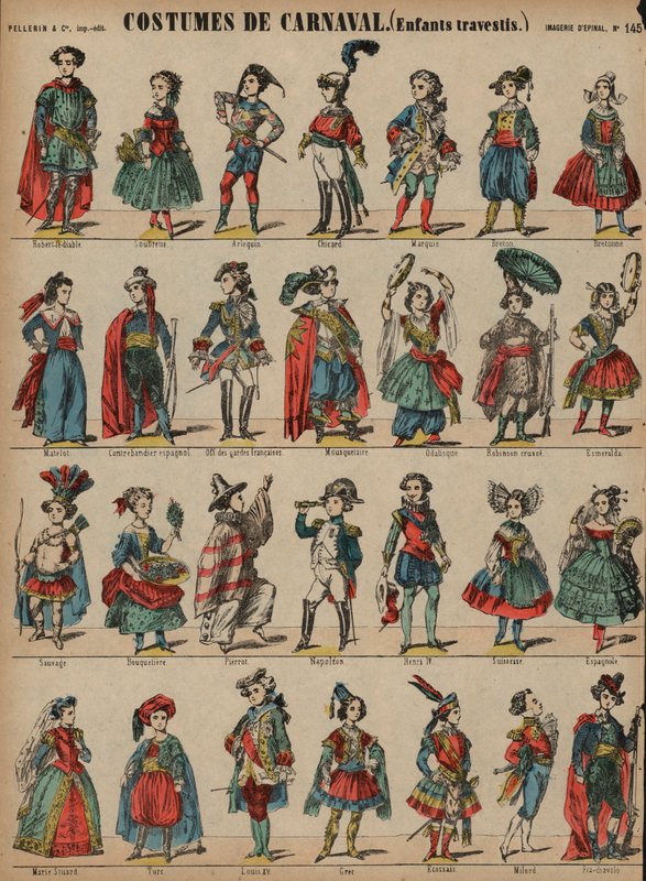 Trajes de carnaval infantiles de French School