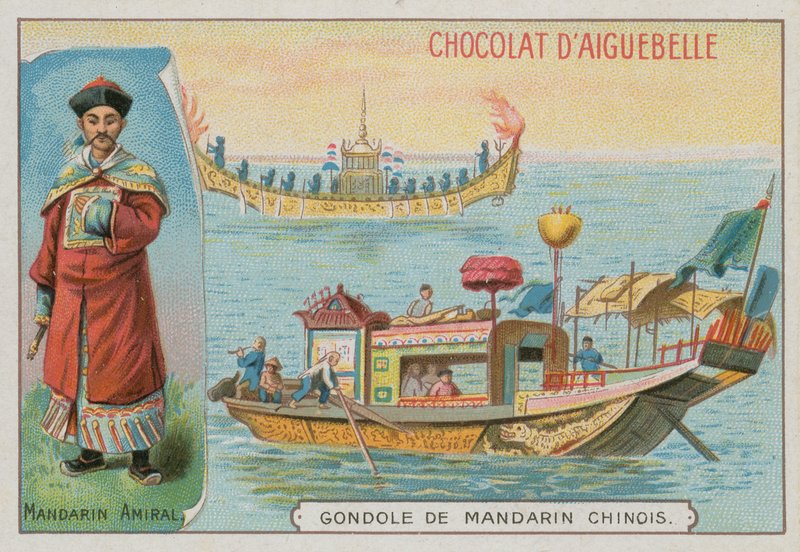 Almirante mandarín chino y góndola de French School