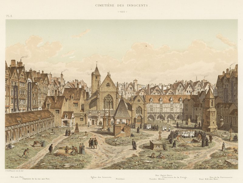 Cementerio de los Inocentes, 1550 de French School