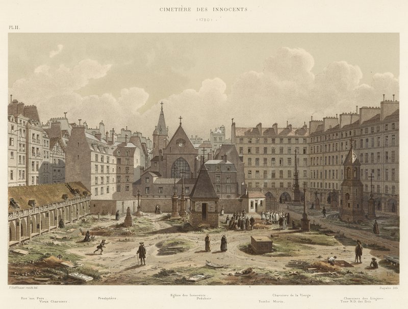 Cementerio de los Inocentes, 1750 de French School