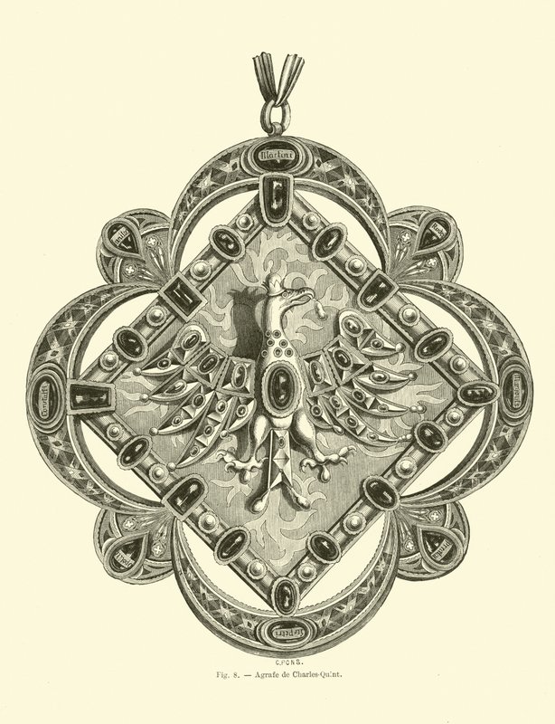 Broche del Emperador Carlos V de French School