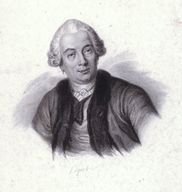 Claude Bourgelat, cirujano veterinario francés (grabado) de French School