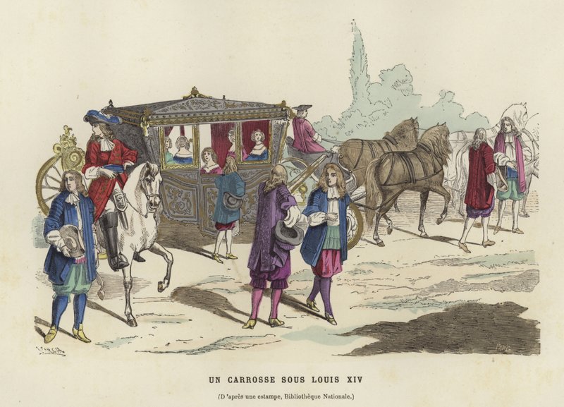 Coche, reinado de Luis XIV de Francia de French School