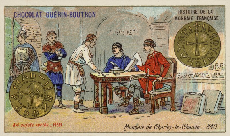 Monedas de Carlos el Calvo, 840 de French School