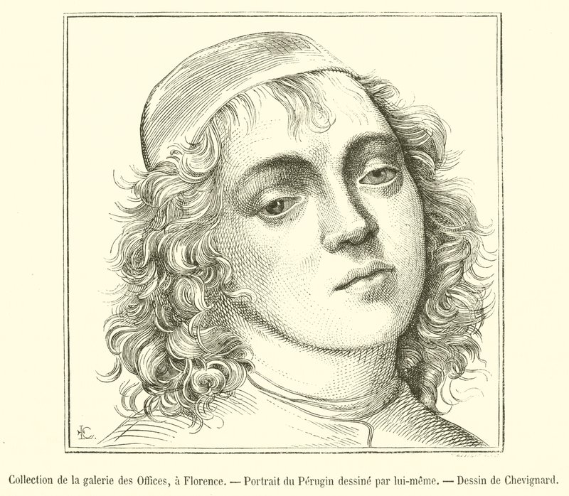 Colección de la galería de los Uffizi, en Florencia, Retrato del Perugino de French School