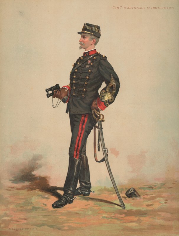 Comandante de artillería de fortalezas de French School
