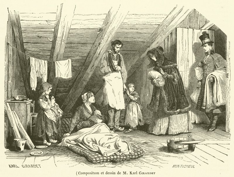 Composición y dibujo de M Karl Girardet de French School