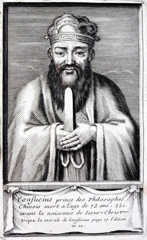 Confucio, antiguo filósofo chino de French School