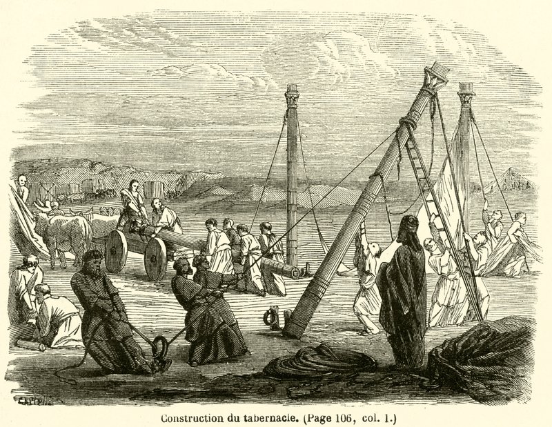 Construcción del tabernáculo de French School