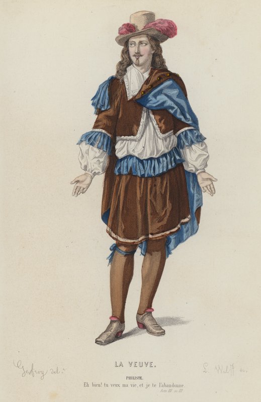Corneille, La Viuda, Acto III, Escena III de French School