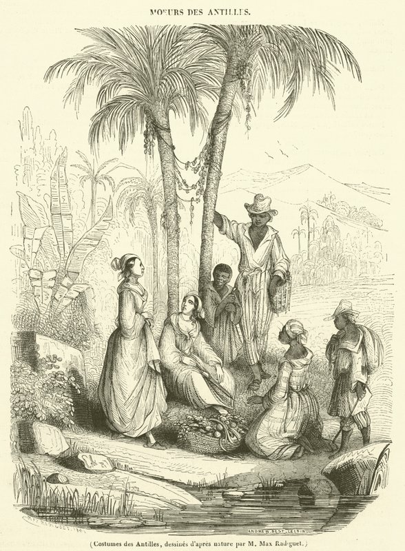 Trajes de las Antillas de French School