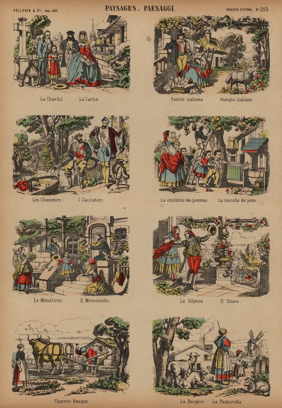 Escenas del campo de French School