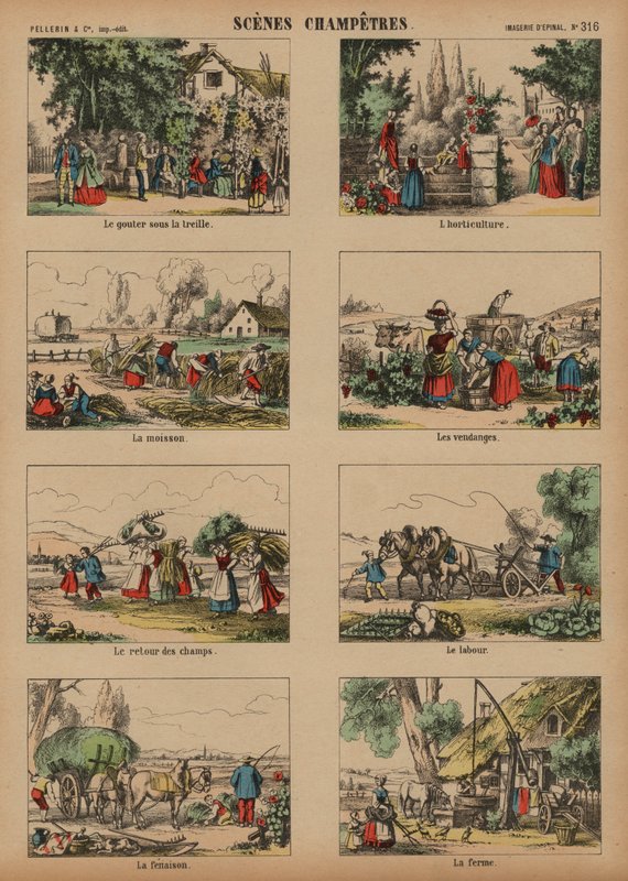 Escenas del campo de French School