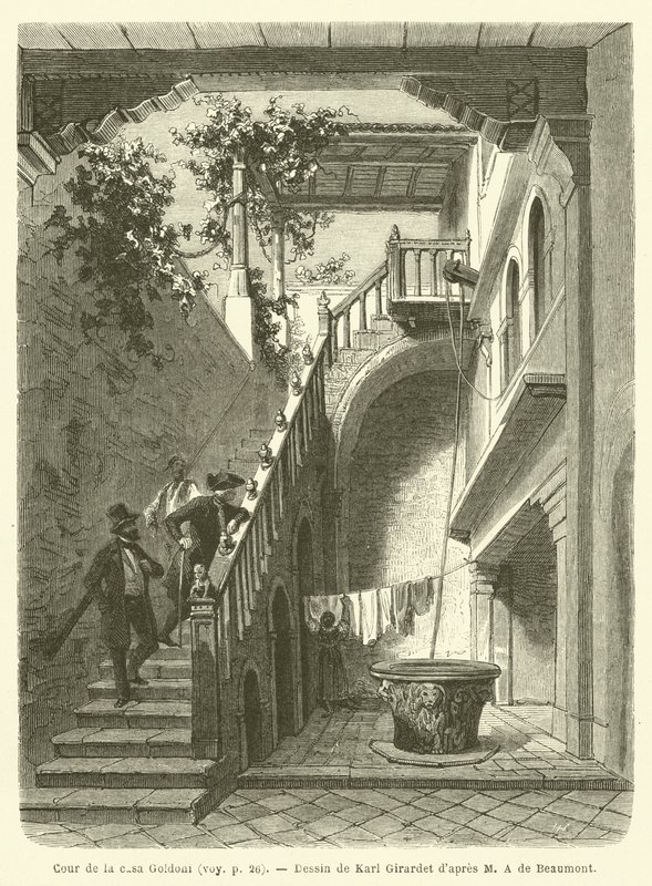 Patio de la casa Goldoni de French School