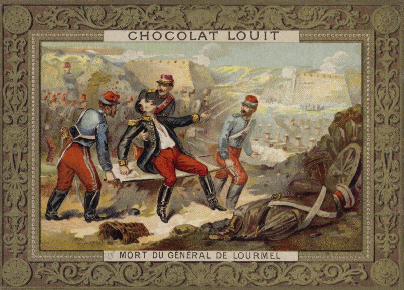 Muerte del General Lourmel, Batalla de Inkerman, Guerra de Crimea, 1854 de French School