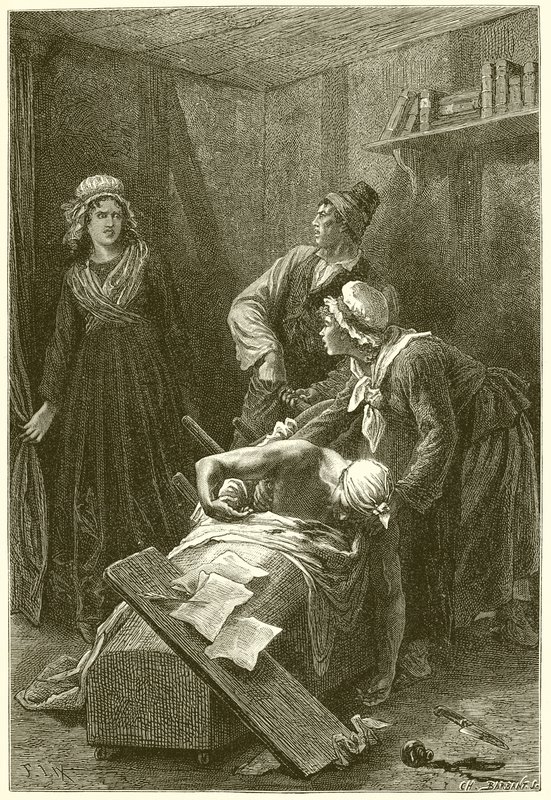 Muerte de Marat de French School
