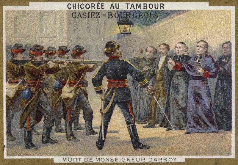 Muerte de Monseñor Darboy, Arzobispo de París, 1871 de French School