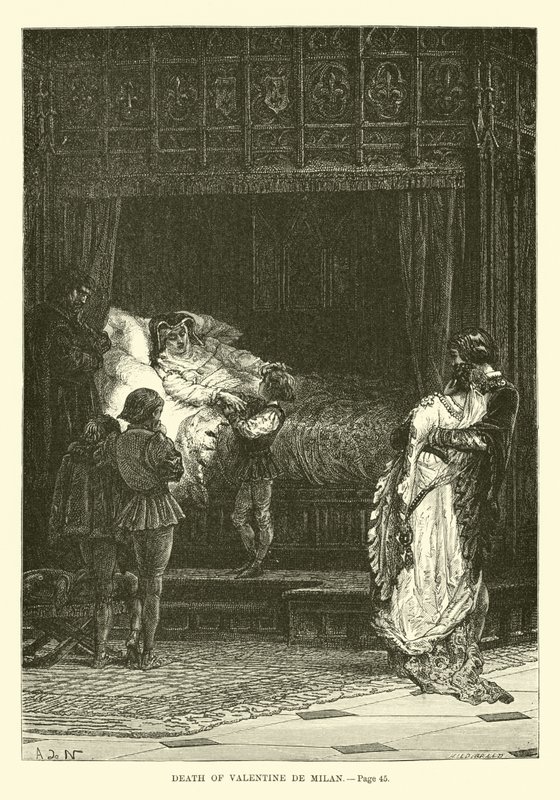 Muerte de Valentina de Milán de French School