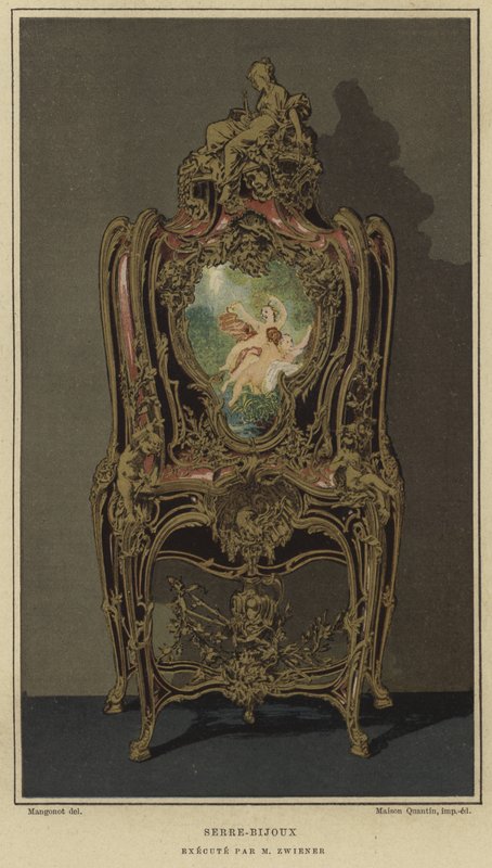 Serre-bijoux decorado por Joseph Emmanuel Zwiener, siglo XIX de French School